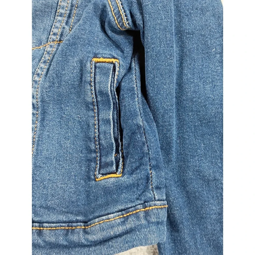 Old Navy Kids Denim Trucker Jacket Blue M (8) Stretch Cotton